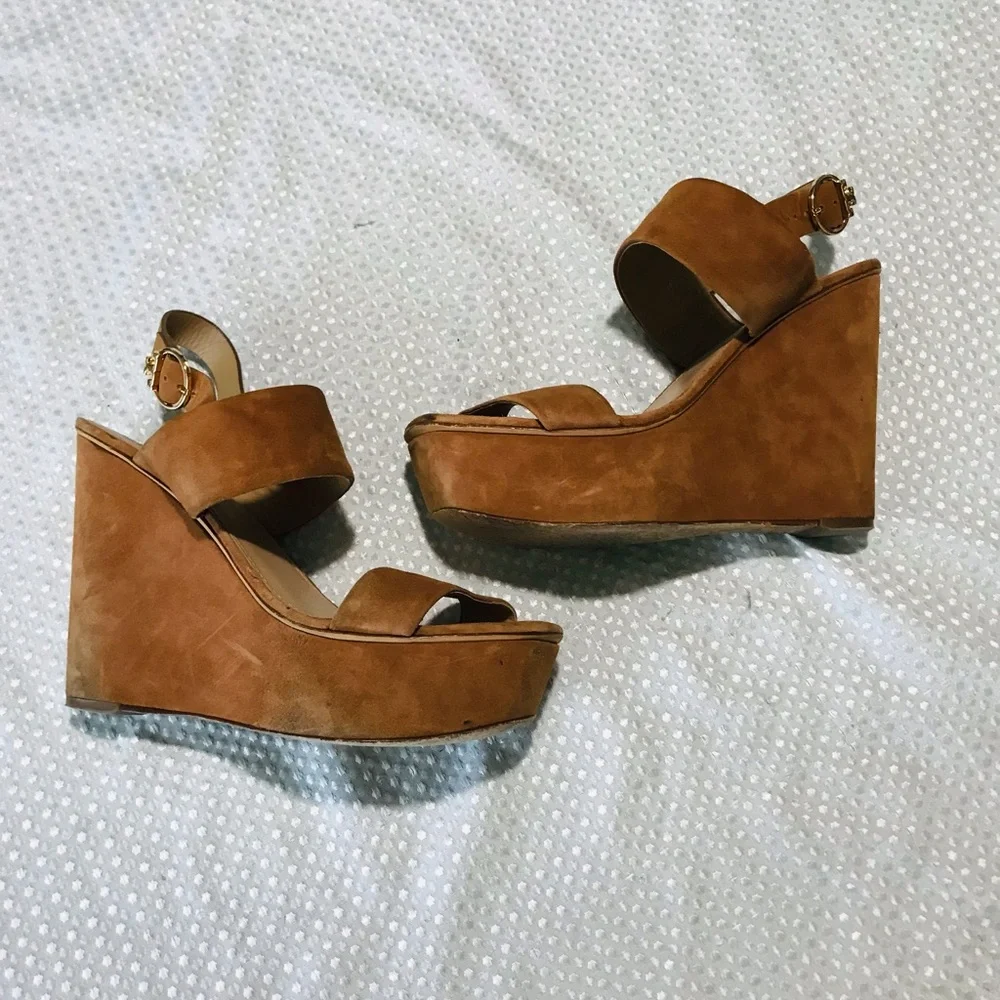 Tory Burch suede wedges